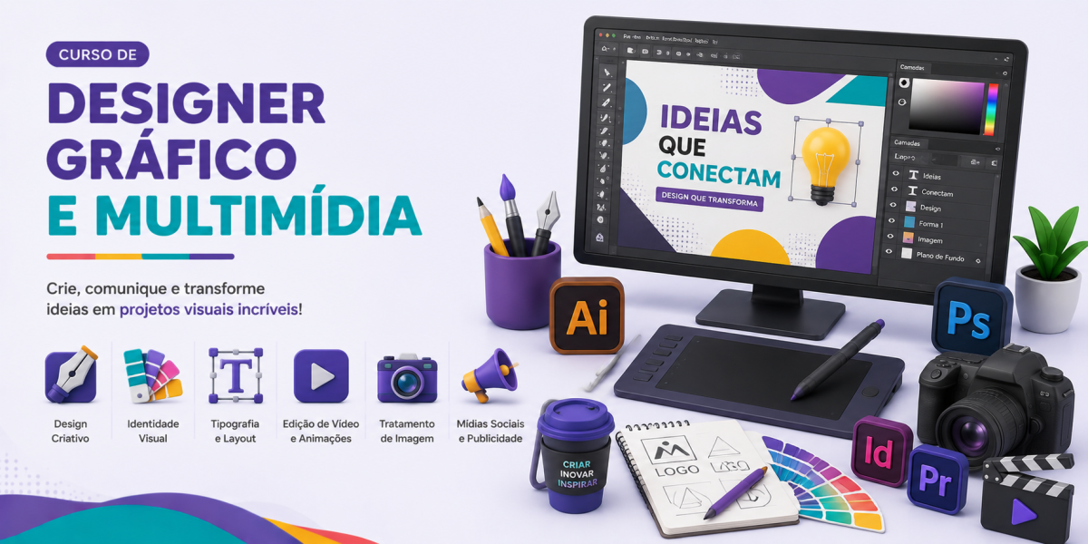 Pacote Designer Gráfico e Multimídia